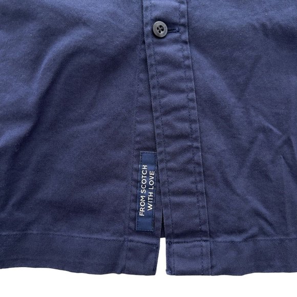 NEW SCOTCH & SODA Mens Blue Long Sleeve Button-up Shirt Size XXL NWT 4 0041 - Picture 11 of 12